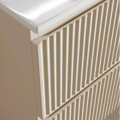 Тумба подвесная SANCOS Snob R 590х445х500, c двумя ящиками оснащенными доводчиками, Beige Soft , арт.SNR60CE Тумба подвесная SANCOS Snob R 590х445х500, c двумя ящиками оснащенными доводчиками, Beige Soft , арт.SNR60CE