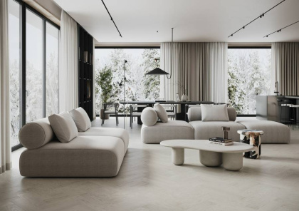 Кварцевый паркет Quartz Parquet Штучный паркет Дуб Песочный, 44-408, 5/0,6 мм