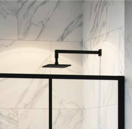 Верхний душ EXCELLENT Slim AREX.3022BL 20х20 см (черный мат)