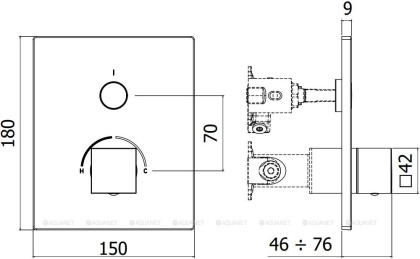 Смеситель для душа Paffoni Compact Box CPM513NO Смеситель для душа Paffoni Compact Box CPM513NO