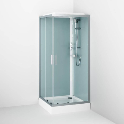 W90C-403-090MT Gem Square кабина душевая 90x90, профиль матовый Хром, стекло прозрачное W90C-403-090MT Gem Square кабина душевая 90x90, профиль матовый Хром, стекло прозрачное