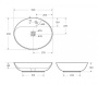 Раковина накладная керамическая BB1370