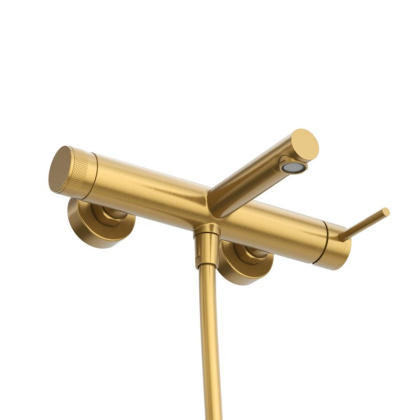 RELAX-VD-01 Смеситель для ванны и душа однорычажный в комплекте с ручным душем, шлангом и держателем, хром