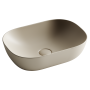 Умывальник чаша накладная прямоугольная (цвет Капучино Матовый) Element 455*325*135мм