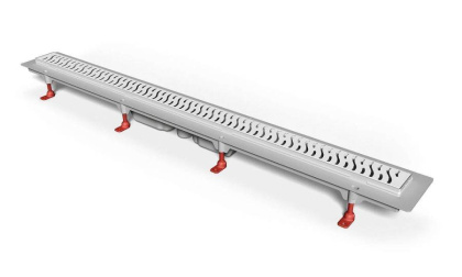 Душевой лоток 85 см Creto Zigzag CRE-850 ZN-Down с решеткой, хром