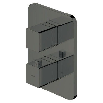 Смеситель термостатический для душа скрытого монтажа OMNIRES PARMA PM7436GR (графит) Смеситель термостатический для душа скрытого монтажа OMNIRES PARMA PM7436GR (графит)