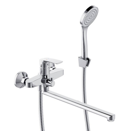 489500000 Eclipse 2.0 Смеситель для ванной и душа с универсальным изливом и душ.набором, хром 489500000 Eclipse 2.0 Смеситель для ванной и душа с универсальным изливом и душ.набором, хром