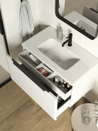 Тумба с раковиной Creto Luna Ivory 80 см, 17-IV80 Тумба с раковиной Creto Luna Ivory 80 см, 17-IV80
