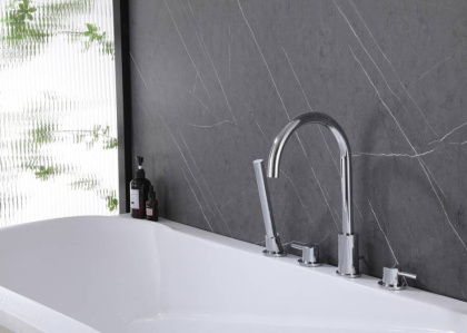 Смеситель ABBER Wasser Kreis AF8113 на борт ванны, хром Смеситель ABBER Wasser Kreis AF8113 на борт ванны, хром