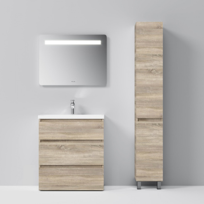 Шкаф-колонна напольный правый GEM S, 190х30х32 см, бежевый, M91CSR0306OF