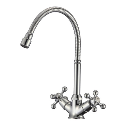 Смеситель для кухни нерж. сталь с гибк изл. BALEAR, арт.13435-4BL 