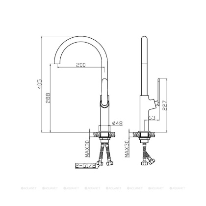 Смеситель для кухни Agger Beauty A2600100 Смеситель для кухни Agger Beauty A2600100