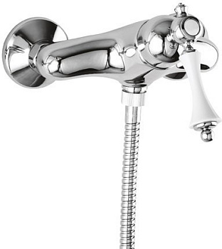 MARGOT-DM-BLC Смеситель для душа однорычажный, исполнение Bianco Lucido Cromo MARGOT-DM-BLC Смеситель для душа однорычажный, исполнение Bianco Lucido Cromo