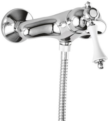 MARGOT-DM-BLC Смеситель для душа однорычажный, исполнение Bianco Lucido Cromo MARGOT-DM-BLC Смеситель для душа однорычажный, исполнение Bianco Lucido Cromo