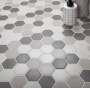 Противоскользящая мозаика, Hexagon Grey Mix Antislip 51x59, Non-Slip Противоскользящая мозаика, Hexagon Grey Mix Antislip 51x59, Non-Slip