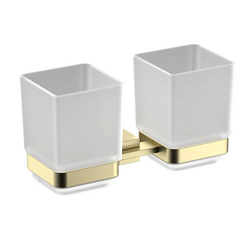 Стакан для зубных щеток двойной Timo Selene 17034/17 золото матовое Стакан для зубных щеток двойной Timo Selene 17034/17 золото матовое