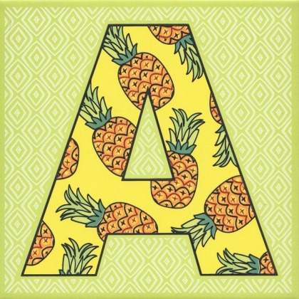 Керамический декор HGD\A546\5110 Сад-огород желтый (20см*20см*6,9мм) (10шт/0,4м2) Ананас, шт.