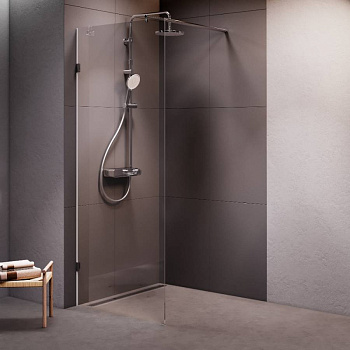 W94WI-80-F1-MTE Душевая перегородка X-Joy 80x195, стекло прозр. 6 мм + покрытие, фурнитура мат хром W94WI-80-F1-MTE Душевая перегородка X-Joy 80x195, стекло прозр. 6 мм + покрытие, фурнитура мат хром