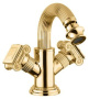 OLIMP-BS2-03/24-Sw Смеситель на биде с донным клапаном, ,золото, ручки swarowski OLIMP-BS2-03/24-Sw Смеситель на биде с донным клапаном, ,золото, ручки swarowski