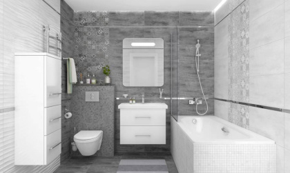 Concrete Courage Dark Grey Керамогранит темно-серый 80х80 Матовый
