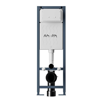 I012711.0138 ErgoFit инсталляция для подвесного унитаза с клавишей ErgoFit L пластик, черный матовый