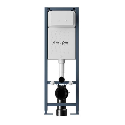 I012711.0138 ErgoFit инсталляция для подвесного унитаза с клавишей ErgoFit L пластик, черный матовый