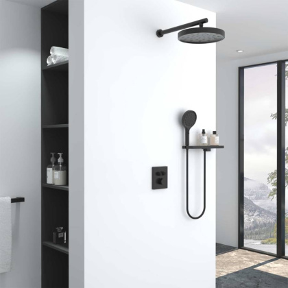 Душевой комплект Inspire VSFW-3I21MT2RMB встраиваемый, термостатический, двухрежимный, черный Душевой комплект Inspire VSFW-3I21MT2RMB встраиваемый, термостатический, двухрежимный, черный