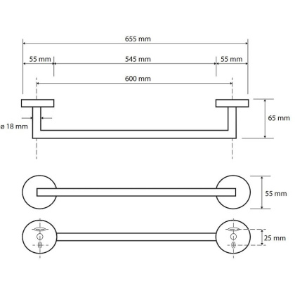 Полотенцедержатель Bemeta Brilo 161204042 Золото, 600 мм Полотенцедержатель Bemeta Brilo 161204042 Золото, 600 мм