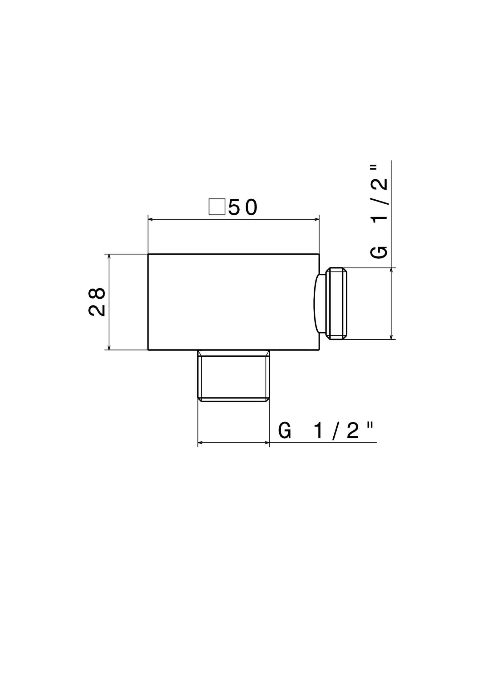 Монтажная часть FUTURA для душевого гарнитура, хром