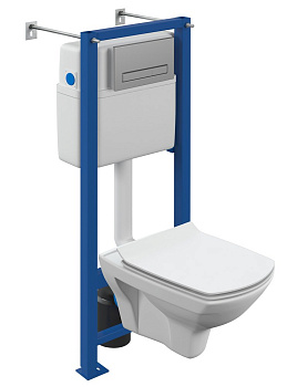 Унитаз с инсталляцией Cersanit Carina Xl Co Dpl Eo Slim 64440