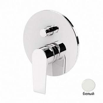 NAUTIC-VDIM-BIO Встраиваемый однорычажный смеситель для душа с переключателем, исполнение белый матовый