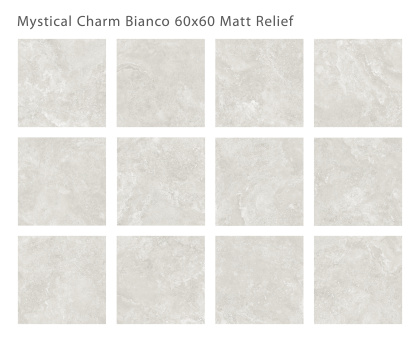Плитка Mystical Charm Bianco Relief Matt 60x60 (4 шт.в уп) Плитка Mystical Charm Bianco Relief Matt 60x60 (4 шт.в уп)