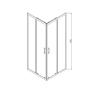 Душевой уголок Alpha VSS-3AL100MT, 1000*1000, хром, стекло текстурное