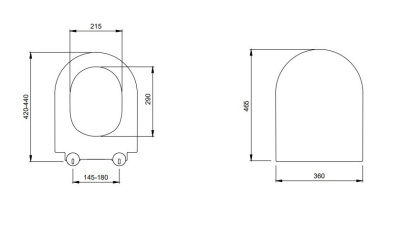Сиденье с крышкой Taormina/Jet Flush/Parma белое матовое, A0300-002 (A0301-002), шт