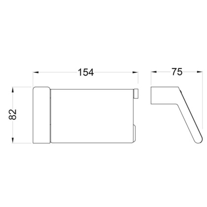 Бумагодержатель Timo Torne 43042/03 черный матовый Бумагодержатель Timo Torne 43042/03 черный матовый