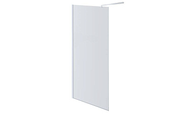 AQ WIW 09020CH Душевая перегородка Walk in с держателем 900x2000 профиль хром, стекло прозрачное (старый артикул AQNAR6310-90)