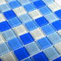 Мозаика стеклянная Blue Wave-3 (чип 4*25*25) 300*300(22шт.-1.98м2), м2
