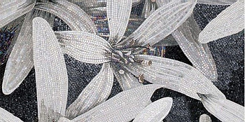 Декор 1 April чёрный 25х50