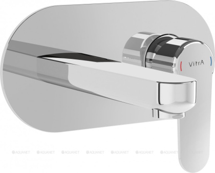 Встроенный смеситель Root Round для раковины, настенный, хром