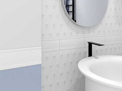 Плитка Meissen Keramik Trendy белый 25x75 TYU051 Плитка Meissen Keramik Trendy белый 25x75 TYU051