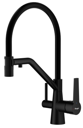 Смеситель Raglo для кухни со съемным гибким изливом, с магнитным фиксатором излива, с подключением фильтра питьевой воды R80.62