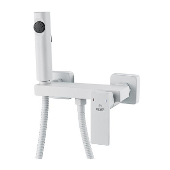 Гигиенический душ со смесителем Rose R1805C-1, белый Гигиенический душ со смесителем Rose R1805C-1, белый