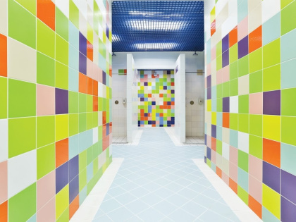 Плитка настенная 5111 Калейдоскоп зелёный 20*20*6,9 (26шт/1,04м2), м2