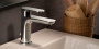 Смеситель для раковины PIANO однорычажный с донным клапаном, хром глянец