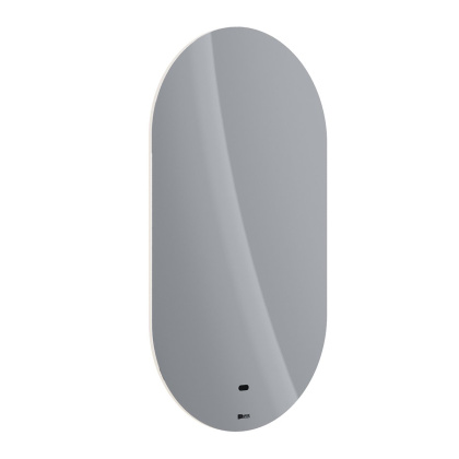 Зеркало Lemark OLSA 55х100см овальное с интерьерной подсветкой, с подогревом