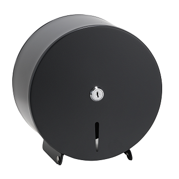 Диспансер для туалетной бумаги, ø 200 мм, нержавеющая сталь, черный