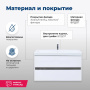 Тумба под раковину Aquanet Беркли 80 белый/дуб рошелье Тумба под раковину Aquanet Беркли 80 белый/дуб рошелье