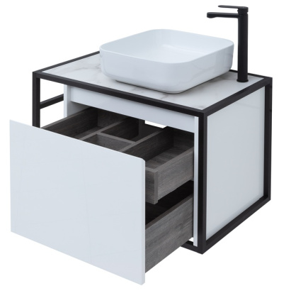 Тумба под раковину Aquanet Nova Lite Loft 75 R белый Тумба под раковину Aquanet Nova Lite Loft 75 R белый