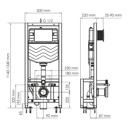 Dill 61TLT.010.ME.PB03 Система инсталляции для унитазов Dill 61TLT.010.ME.PB03 Система инсталляции для унитазов