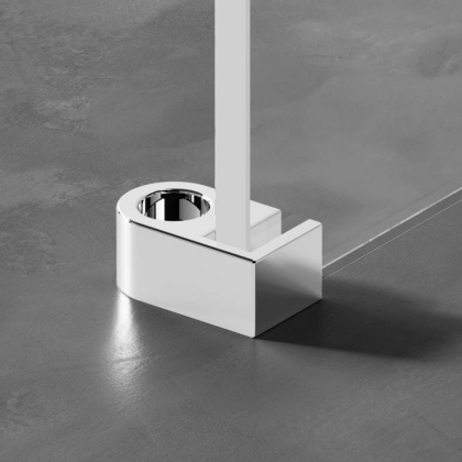 W94WI-120-F1-MTE Душевая перегородка X-Joy 120x195, стекло прозр. 6 мм + покрытие, фурнитура мат хро